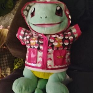 Pokemon SQUIRTILLE RARE OUTFIT ABD RAIN COAT With Red and White Pokeball Design